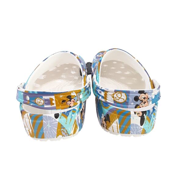 Disney Parks WDW 50th Celebration Mickey Mouse Crocs Clogs Womens 7 Blue NWT - Picture 5 of 7